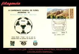 AMERICA. ARGENTINA. ENTEROS POSTALES. MATASELLO ESPECIAL 1978. COPA DE FÚTBOL ARGENTINA 78. PARTIDO ITALIA-BRASIL - Ganzsachen