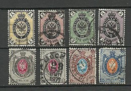 RUSSLAND RUSSIA 1866/79 Lot Coat Of Arms O - Oblitérés