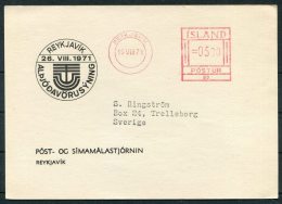 1971 Iceland Reykjavik Franking Machine Postcard - Storia Postale