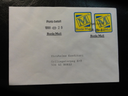 BORAS 1999 3 Kr Blak Cancel Local Stamp On Cover - Emissioni Locali