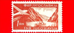 JUGOSLAVIA  - Usato - 1951 - Fiumi - Danubio - Danube Breakthrough At The Iron Gate - 1 P. Aerea - Aéreo