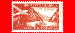 JUGOSLAVIA  - Usato - 1951 - Fiumi - Danubio - Danube Breakthrough At The Iron Gate - 1 P. Aerea - Poste Aérienne