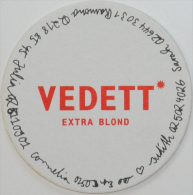 Sous-bock VEDETT EXTRA BLOND Prénoms Numéros Bierdeckel Beermat Bierviltje (CX) - Sotto-boccale