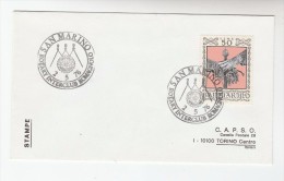 1976 San Marino ROTARY CLUB EVENT COVER Romagnolo  Rotary International Stamps - Covers & Documents