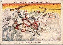 CHROMO CHOCOLAT LOMBART MAROC FANTASIA IMPRIMERIE NORGEU - Lombart