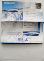 Aerogramme From Australia Sent To Lithuania On 2000 Animal Alpine National Park - Cartas & Documentos