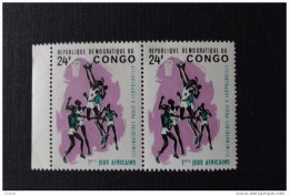 République Du Congo 1965 N° 583 En Bloc De 2 MNH** Premiers Jeux Africains - Nuevas/fijasellos