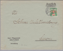 Heimat ZH Wülflingen (Winterthur) 1934-04-16 Portofreiheit-Brief Gr#829 Gem.-Kr.pflege - Franchise