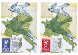 France N°1173/1174 - Europa - Carte Maximum - 1950-1959