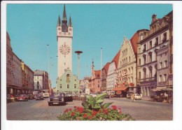 CP Straubing Ludwigsplatz Mit Stadtturm - Voitures - Bad Abbach