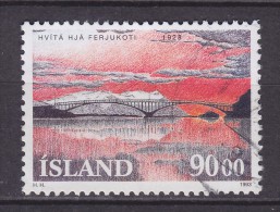 Iceland 1993 Mi. 782    30.00 Kr Brücke Bridge Pont über Die Hvitá Bei Ferjukot - Gebraucht