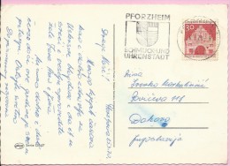 Special Postmark - Pforzheim Schmuck Und Uhrenstadt, 1970., Germany, Postcard - Autres & Non Classés