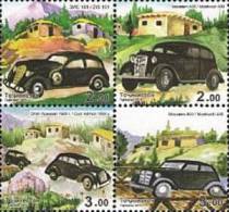 2015 TAJIKISTAN Old Cars. Block Of 4v: 2.oo, 2.oo, 3.oo, 3.oo - Tadjikistan