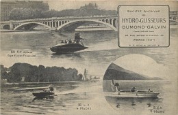 HYDRO GLISSEURS - Dumond Galvin, 35 Rue Boissy D'Anglas Paris. - Hovercraft