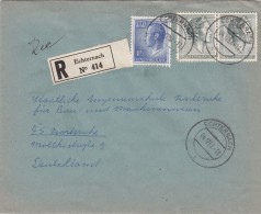 1967 LETTRE COVER LUXEMBOURG. RECOMMANDE ECHTERNACH-KARLSRUHE ALLEMAGNE  / 2166 - Autres & Non Classés