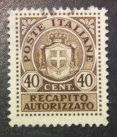 ITALIA 1945 - N° Catalogo Unificato 6 - Servicio Privado Autorizado