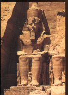 CPM Neuve Egypte Abou Simbel Rock Temple Of Ramsès II Partial View Of The Gigantic Statues - Abu Simbel Temples