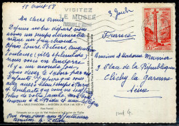 ANDORRE FRANCAIS - N° 146 / CP  O.M. ANDORRE LA VIEILLE LE 21/8/01958 - TB - Lettres & Documents