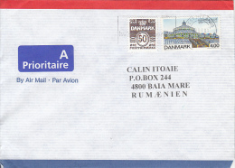 37586- COPENHAGEN BOTANICAL GARDEN, WAVY LINES, STAMPS ON COVER, 2001, DENMARK - Cartas & Documentos