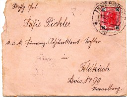 Brief Von Innsbruck Nach Feldkirch Levis Post Altenstadt 1905 Mit Inhalt - Brieven En Documenten
