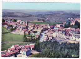 43-MONTFAUCON-en-VELAY- Vue Générale Aérienne- Route De Tence- CPSM - Montfaucon En Velay