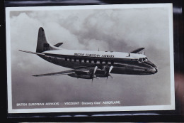 VISCOUNT BRTISH EUROPEAN AIRWAYS  PHOTO CARTE - 1946-....: Modern Tijdperk