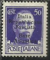 EMISSIONI LOCALI: BASE ATLANTICA 1943 CENT. 50c. MNH - Emissioni Locali/autonome