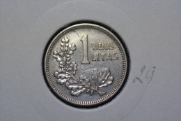 Lithuania 1 Litas 1925 Km#76 Silver - Lithuania