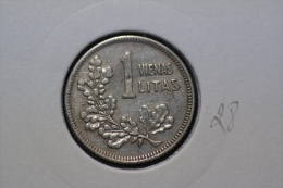 Lithuania 1 Litas 1925 Km#76 Silver - Lituania
