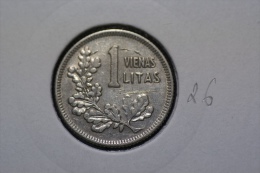 Lithuania 1 Litas 1925 Km#76 Silver - Lithuania