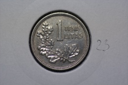 Lithuania 1 Litas 1925 Km#76 Silver - Lituanie