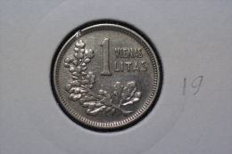 Lithuania 1 Litas 1925 Km#76 Silver - Lituania