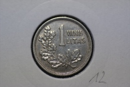 Lithuania 1 Litas 1925 Km#76 Silver - Litouwen