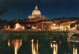 Roma Di Notte - Panorama Dal Lungotevere - Fiume Tevere