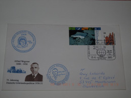 Allemagne  75e Anniversaire Expédition Alfred Wegener  Bremenhavenportes Ouvertes 25  6  2005 Enveloppe Ayant Circulée - Expéditions Arctiques