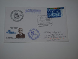 Allemagne  75e Anniversaire Expédition Alfred Wegener  Bremenhaven 1 11   2005  Enveloppe Ayant Circulée - Arctic Expeditions