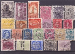 LOT 24 STAMPS Perforés,Perfin,Perfins; AUSTRIA,ROMANIA,HUNGARY,MAROC,FRANCE,HELVETIA,ANGLIA,INDIA,SPANIA,GERMANY. - Perforadas