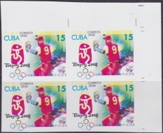 2008.174 CUBA 2008 MNH PROOF IMPERFORATED DISPLACED COLOR OLIMPIC GAMES CHINA. JUEGOS OLIMPICOS BEIJING. - Ongebruikt