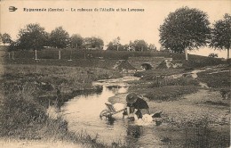 EYGURANDE    Le Ruisseau De L'Abeille Et Les Laveuses (pte Fente En Haut) - Eygurande