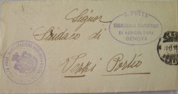 Genova/Genua Nach Vezzi-Portio - Ankunft In Spotorno (GE) 08.12.1918 - Franchise