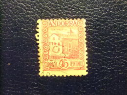 ANDORRA ESPAÑOLA  1935 -1943 Yvert Nº 38 º FU Rose Dentelés 11 1/2 - Gebraucht