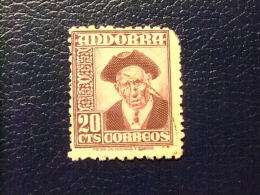 ANDORRA ESPAÑOLA  1948 -1953 Yvert Nº 44 A º FU Lilas - Oblitérés