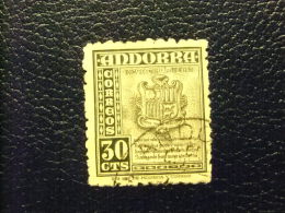 ANDORRA ESPAÑOLA  1948 -1953 Yvert Nº 45 º FU Vert-gris - Used Stamps