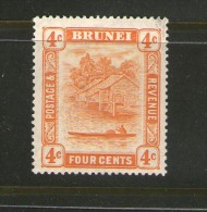 BRUNEI 1924/37 YVERT N°53   NEUF MLH* - Brunei (...-1984)