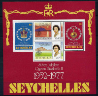 Seychelles**  Bloc N° 8 -  Jubilé Queen Elizabeth II - Seychelles (1976-...)