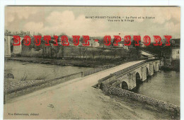 87 - SAINT PRIEST TAURION - RARE à CE PRIX - LE PONT Et Le VIADUC VUE VERS Le VILLAGE - DOS SCANNE - Saint Priest Taurion