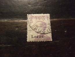 LERO 1912 RE 50 C  USATO - Ägäis (Lero)