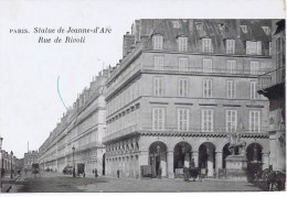 Cpa   PARIS  STATUE DE JEANNE D ARC  Rue De Rivoli - Statuen