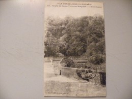 A372. CPA. GUADELOUPE. Route De Basse-Terre Au Matouba. Le Pont Nozières.  Beau Plan Animé.  Ecrite & Voyagée 1920 - Basse Terre