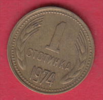 F6102 / - 1 Stotinka - 1974 - Bulgaria Bulgarie Bulgarien Bulgarije - Coins Monnaies Munzen - Bulgarije